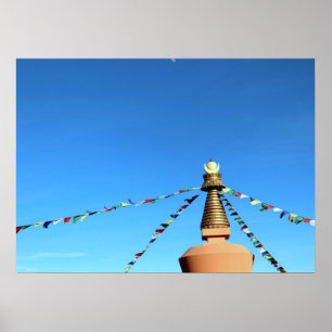 Buddhist Stupa Poster