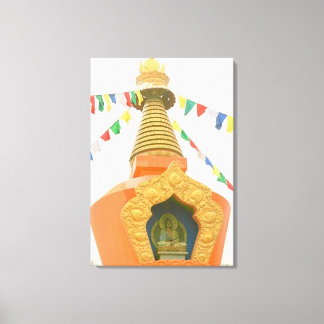 Buddhist stupa wrapped canvas (Front)