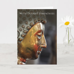 Buddhist Sympathy Card with Buddha Image