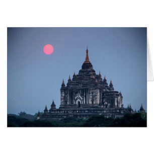 Buddhist Temple At Sunset
