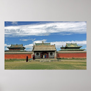 Buddhist temples at Erdene Zuu, Monglia Poster