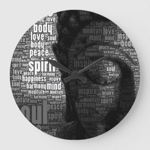 Buddhist Words of Wisdom Large Clock