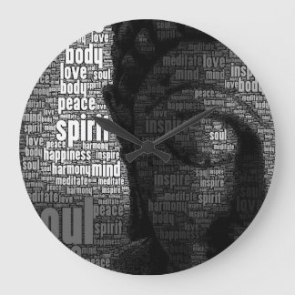 Buddhist Words of Wisdom Large Clock