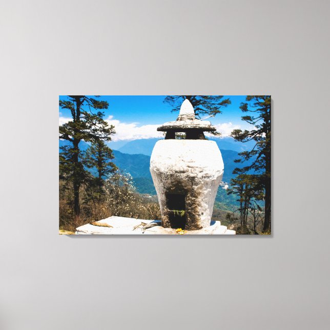 Buddhist Worship Site Canvas Print (Front)