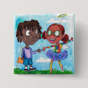 Buddies 2 Inch Square Button