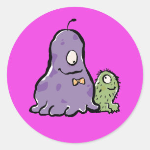 buddies classic round sticker