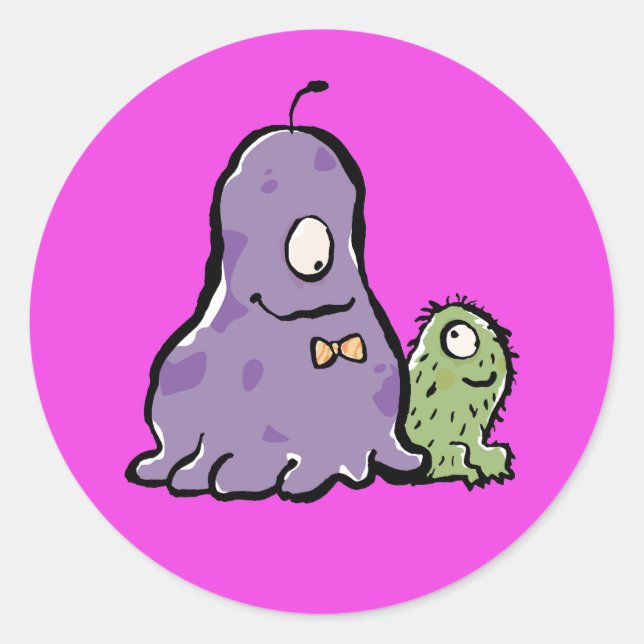 buddies classic round sticker (Front)