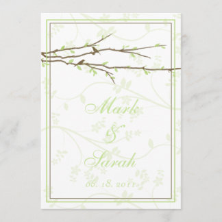 Budding Branches with Birds Invitation