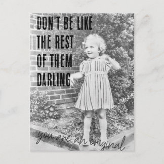 BUDDING FASHIONISTA Postcard