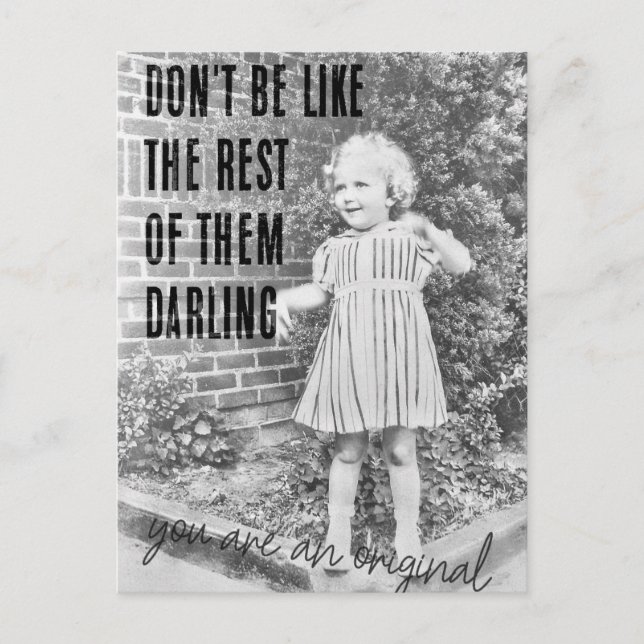 BUDDING FASHIONISTA Postcard (Front)