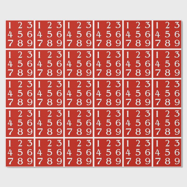 Budding Math Genius Wrapping Paper (Seam)