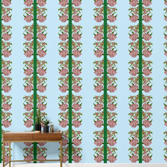 Budding Peonies on a  Wallpaper (Hallway)