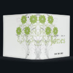 Budding Romance in Olive Green Wedding Planner Binder<br><div class="desc">This beautiful and elegant design called Budding Romance in Green Wedding, has a bright white background with lime green and grey flowers. Set a sweet mood for your wedding with this spring like design. This set has invitations, save the date cards, response cards, thank you cards, table number tent cards,...</div>