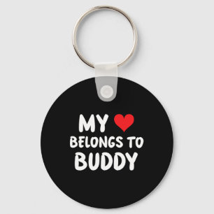 Buddy - My Heart Belongs To Buddy - Love Keychain
