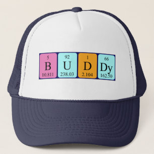 Buddy periodic table name hat