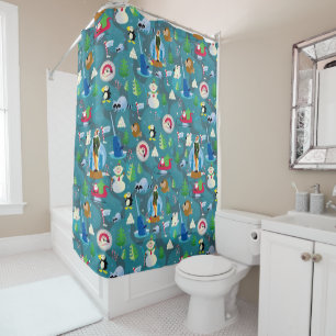 Buddy the Elf and Characters Teal Pattern