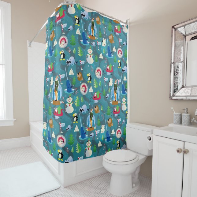 Buddy the Elf and Characters Teal Pattern (In Situ)
