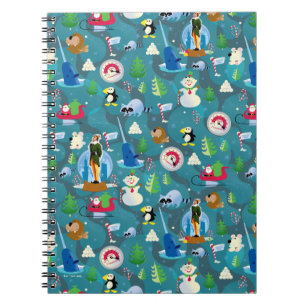 Buddy the Elf and Characters Teal Pattern Notebook