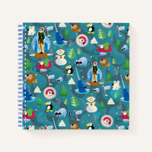Buddy the Elf and Characters Teal Pattern Notebook