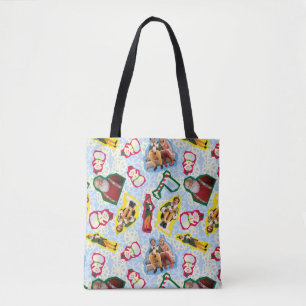 Buddy the Elf and Santa North Pole Pattern Tote Bag