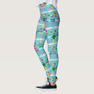 Buddy the Elf Candy Pattern Leggings