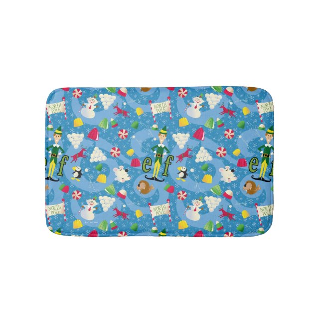 Buddy the Elf Cartoon Pattern Bath Mat (Front)