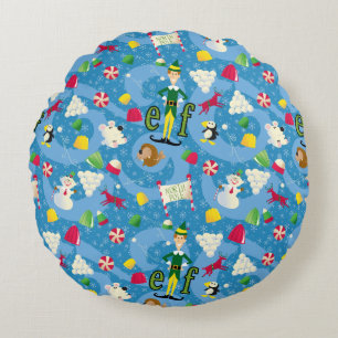 Buddy the Elf Cartoon Pattern Round Pillow