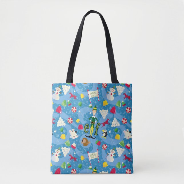 Buddy the Elf Cartoon Pattern Tote Bag (Front)