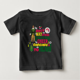 Buddy the Elf   Christmas Cheer Graphic Quote Baby T-Shirt