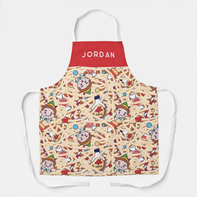 Buddy the Elf | Christmas Cheer Pattern Apron (Front)