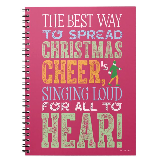 Buddy the Elf | Christmas Cheer Quote Notebook (Front)