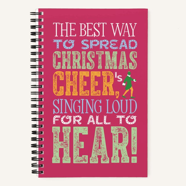 Buddy the Elf | Christmas Cheer Quote Notebook (Front)