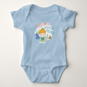 Buddy the Elf Christmas With All My Friends Baby Bodysuit