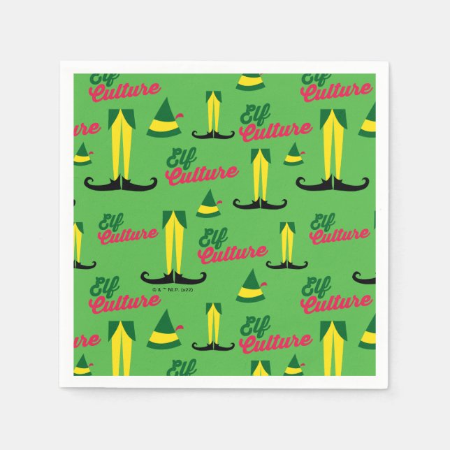 Buddy the Elf | Elf Culture Pattern Napkin (Front)