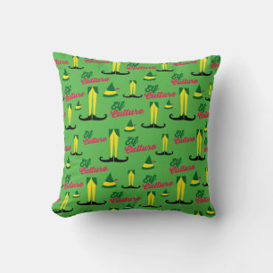 Buddy the Elf   Elf Culture Pattern Throw Pillow