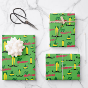 Buddy the Elf   Elf Culture Pattern Wrapping Paper Sheet