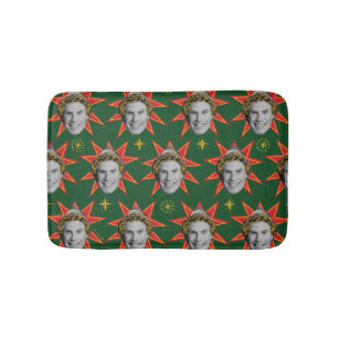 Buddy the Elf Emotions Pattern Bath Mat