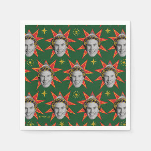 Buddy the Elf Emotions Pattern Napkin
