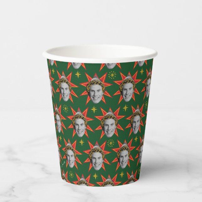 Buddy the Elf Emotions Pattern Paper Cups (Front)