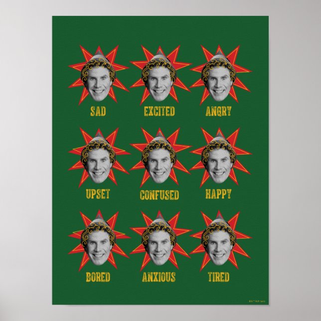 Buddy the Elf | Emotions Poster (Front)