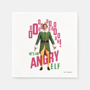 Buddy the Elf   He's an Angry Elf Napkin