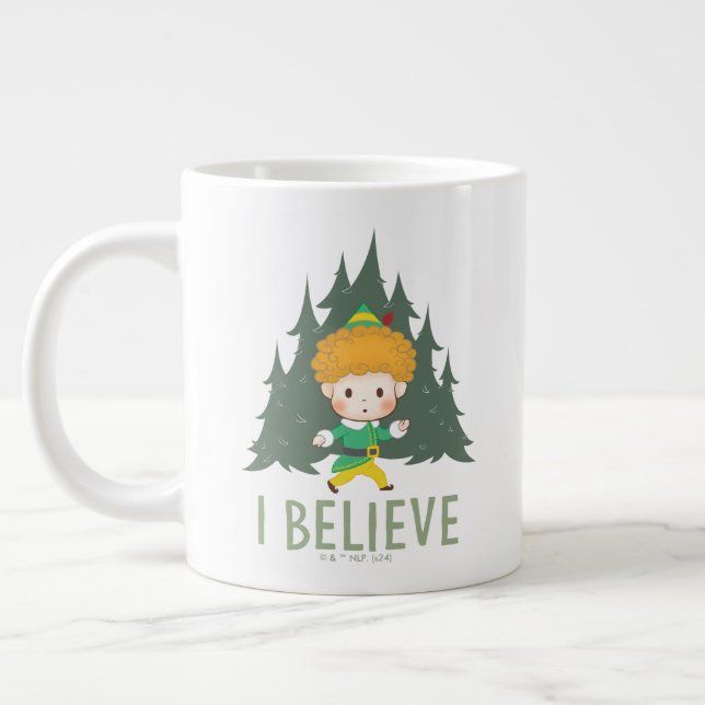 Buddy the Elf I Believe Large Coffee Mug (Left)