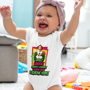 Buddy the Elf   OMG! Santa! Baby Bodysuit