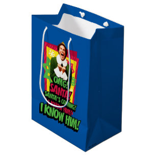 Buddy the Elf OMG! Santa! Medium Gift Bag