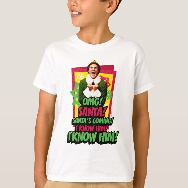 Buddy the Elf | OMG! Santa! T-Shirt (Front)
