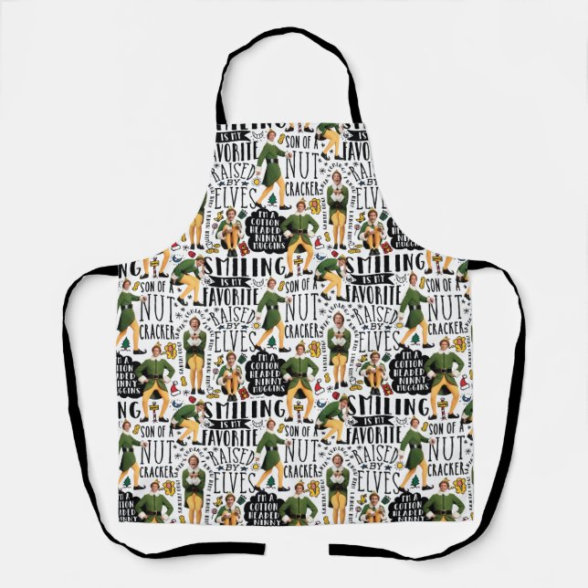 Buddy the Elf Quote Pattern Apron (Front)