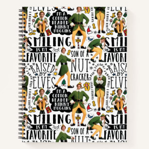 Buddy the Elf Quote Pattern Notebook