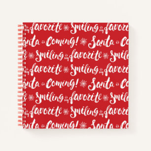 Buddy the Elf   Smiling is my Favourite Pattern Notebook
