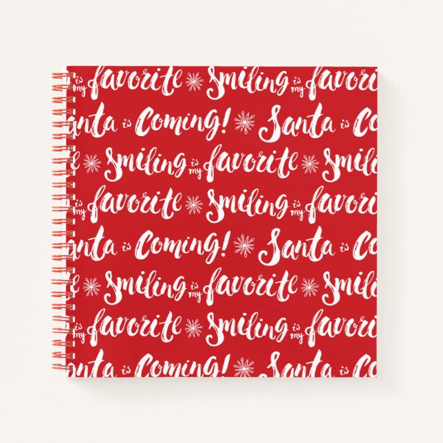 Buddy the Elf | Smiling is my Favourite Pattern Notebook (Front)