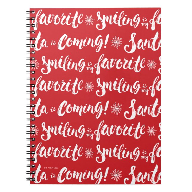 Buddy the Elf | Smiling is my Favourite Pattern Notebook (Front)